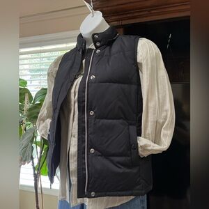 GAP Down Vest Vintage Black Puffer Size Small Women’s EUC
